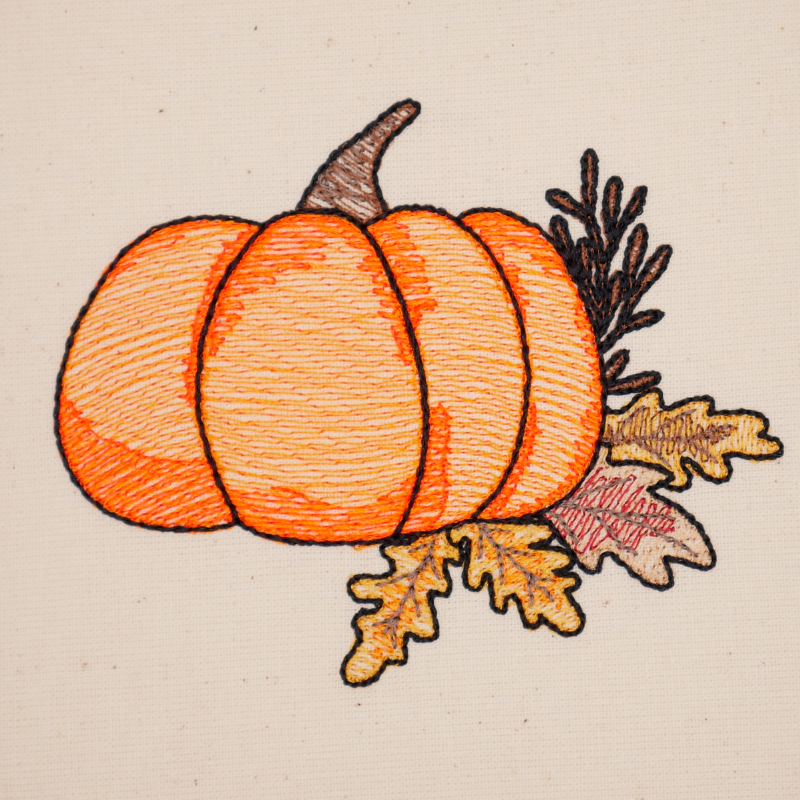 Stickdatei Set Hallo Herbst mit dekorativem Kürbis Stickdatei Set Hallo Herbst mit dekorativem Kürbis