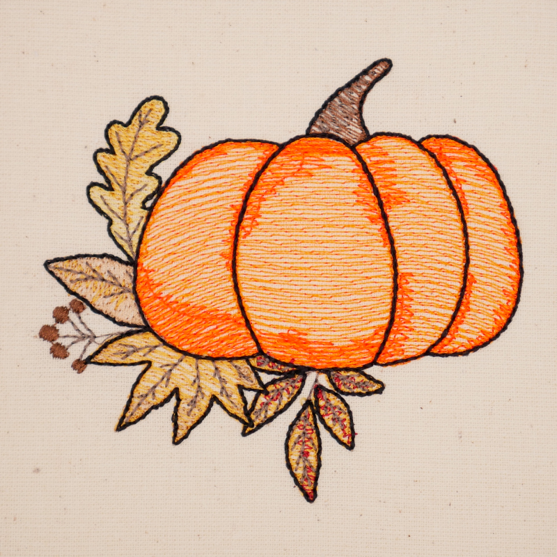 Stickdatei Set Hallo Herbst mit dekorativem Kürbis Stickdatei Set Hallo Herbst mit dekorativem Kürbis