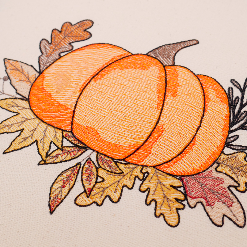 Stickdatei Set Hallo Herbst mit dekorativem Kürbis Stickdatei Set Hallo Herbst mit dekorativem Kürbis