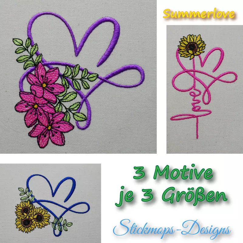 Stickdatei Set Summerlove