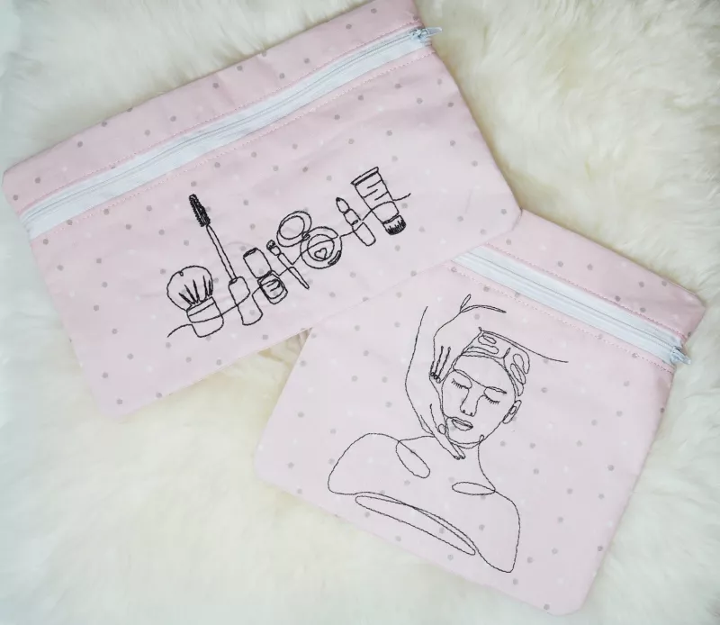 Stickdatei Set Beauties - ITH Kosmetiktaschen & dekorative Gesichter