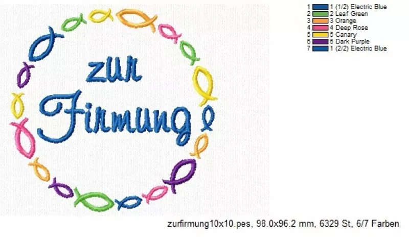 Stickdatei Set christliche Symbole Stickdatei Set christliche Symbole