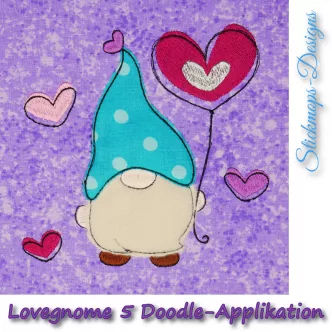 Stickdatei Lovegnome 5 Doodle-Applikation